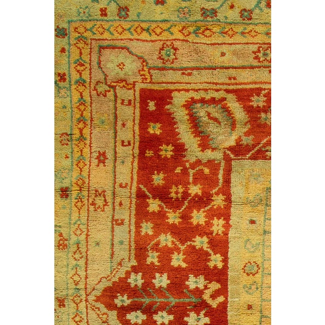 Zabihi Collection Oversize Antique Turkish Oushak Rug For Sale In New York - Image 6 of 12