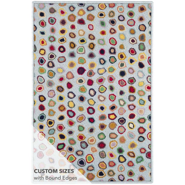 Hand hooked with smaller "mini" loops in a finer-gauge 100% wool yarn, our wool micro-hooked area rugs are flatter and...