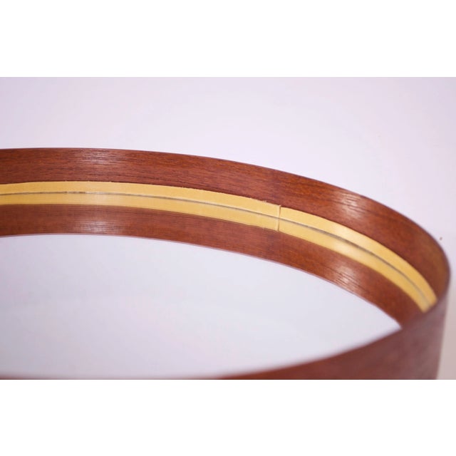 Brown Swedish Teak Table Mirror by Uno and Östen Kristiansson for Luxus For Sale - Image 8 of 13