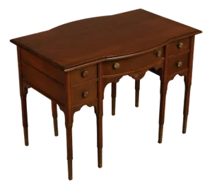 Antique Victorian Oak Partner's Writing Desk
