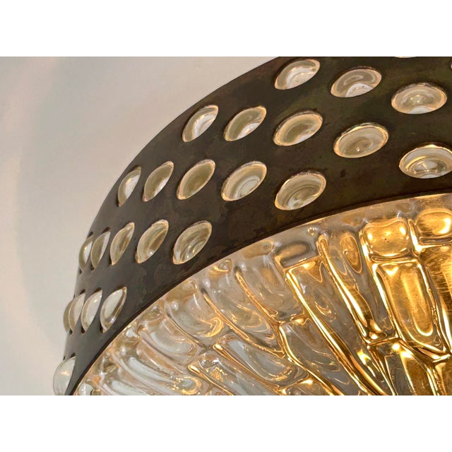 Large Mid-Century 4-Flamed Flush Mount or Ceiling Lamp by Rupert Nikoll, 1960s For Sale - Image 16 of 18
