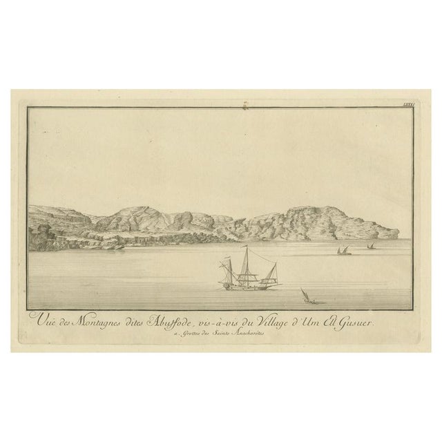Norden, Mountains of Abyssode Opposite Umm El Gusur Nile View, 1755, Engraving For Sale - Image 9 of 9