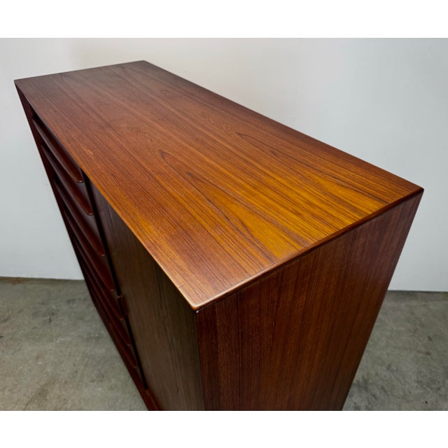 Svend Madsen for Falster Mobelfabrik Danish Mid-Century Modern Teak Dresser / Armoire For Sale - Image 12 of 12