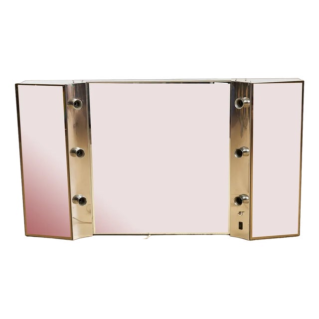 Vintage Theater Dressing Room Mirror with Lights For Sale