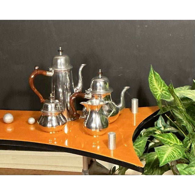 Vintage John Somers Brazil Pewter Teapot/Server - Polished For Sale - Image 11 of 11