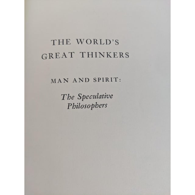 Vintage 1947 Random House “The World’s Great Thinkers” 4-Volume Boxed Set For Sale - Image 12 of 14