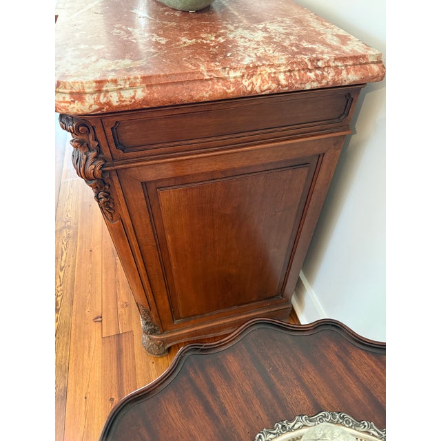 Antique Louis XIV Marble Top Buffet For Sale - Image 4 of 12