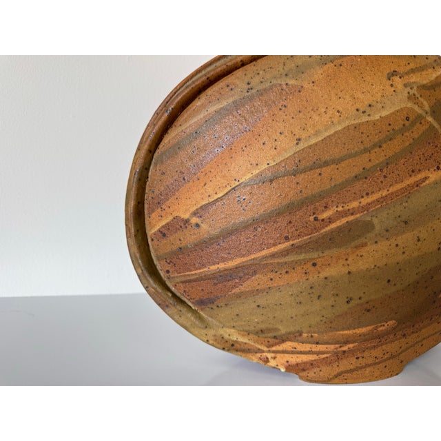 1980’s Vintage Hammet Organic Studio Pottery Sculptural Vase For Sale - Image 4 of 12