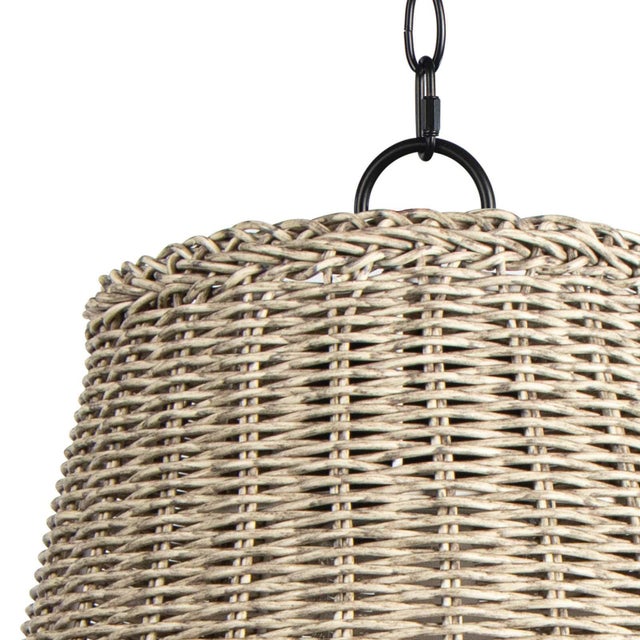 Regina Andrew Augustine Outdoor Pendant, Weathered White, Small For Sale - Image 4 of 7