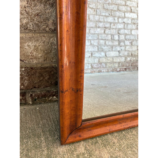 Wood Vintage Wooden Mirror For Sale - Image 7 of 14