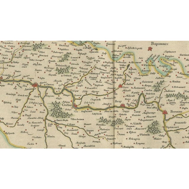 Map of Picardy with Costume Figures from Blaeu, France, 1642 For Sale - Image 10 of 12