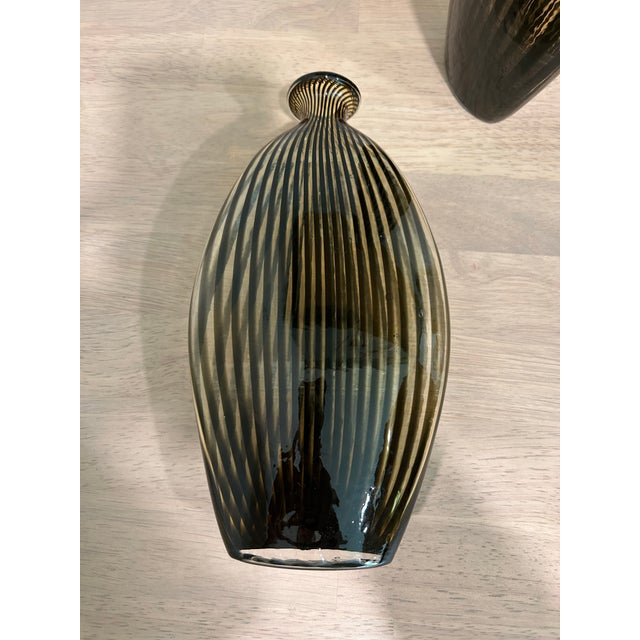 Glass Pair of Midcentury Art Deco Style Murano Glass Attributed to Dino Martens Atomic Swirl Art Glass From the 1950’s For Sale - Image 7 of 12