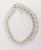 Monet Vintage 1960s Signed Monet Rhodium Plated Interlocking V Shapes Collar Necklace For Sale - Image 4 of 7