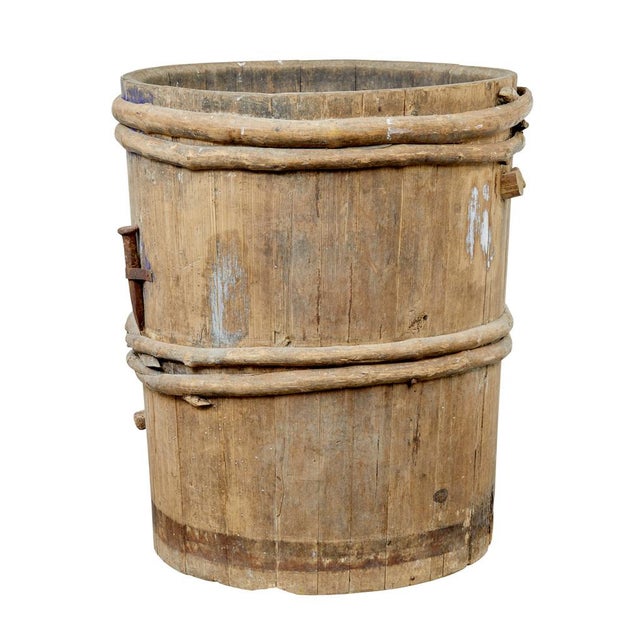 Rustic Swedish Rustic Pine Barrel, 1850s For Sale - Image 3 of 10