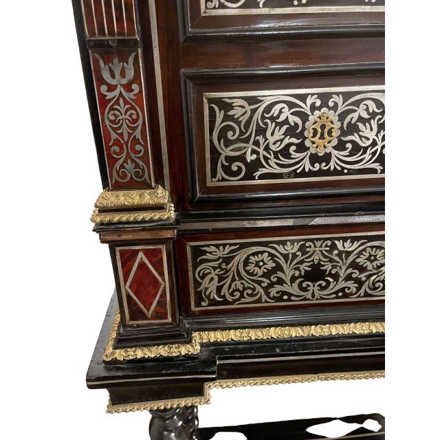 Monumental Italian Baroque Style Cabinet on Stand. Mid-19th Century. For Sale - Image 11 of 13
