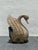 Mid 20th Century Vintage Wooden Hand Carved Folk Art Swan With Jeweled Inlay For Sale - Image 5 of 8