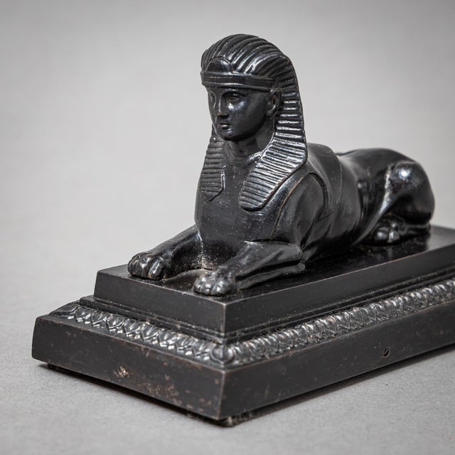 Early 19th Century Early 19th Century Pair of Berlin Iron Sphinxes For Sale - Image 5 of 18