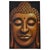 This outstanding large Buddha painting stands at six and a half feet tall! The face of Buddha is rendered in rich brown...