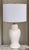 Vintage Seashell White Ginger Jar Lamp For Sale - Image 11 of 11