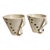1980s Vintage Art Studio Pottery Art Deco Cup Saucer Set/2 For Sale - Image 5 of 8