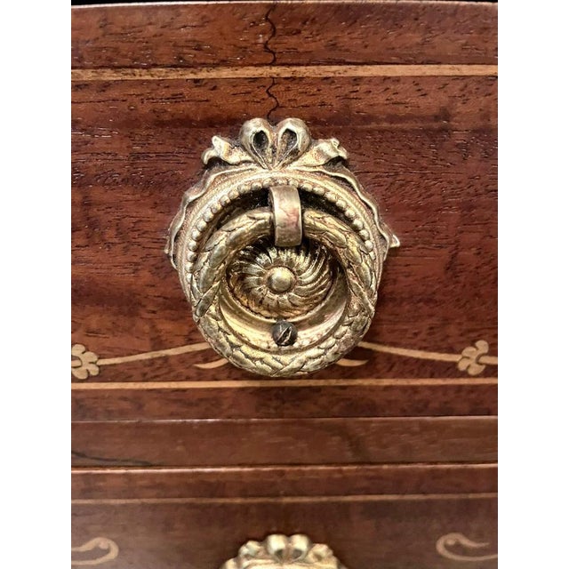 Antique Edwardian Inlaid Mahogany Chests, 1900, Set of 2 For Sale - Image 4 of 15