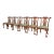 Baker Furniture Style Chippendale Carved Mahogany Dining Chairs, Set of Six For Sale