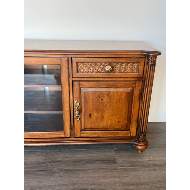 Brown Modern Media Cabinet For Sale - Image 8 of 10