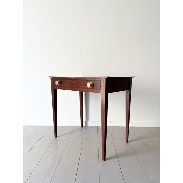 Black British Georgian Inlaid Hall Table, 1800s For Sale - Image 8 of 14