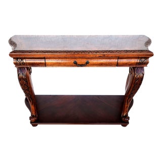 Mahogany Console Sofa Table For Sale