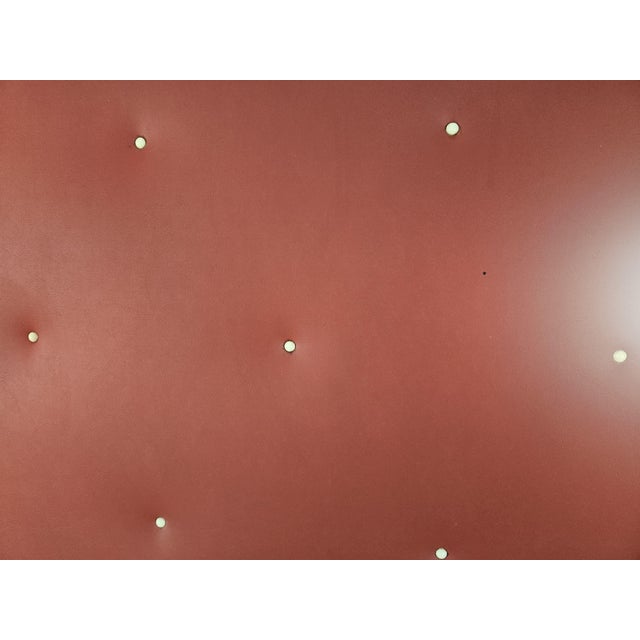 Vintage Coat Hanger in Red Skai with Brass Hooks and Mirror, 1960 For Sale - Image 14 of 18