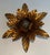 This beautiful and decorative flower-shaped wall or ceiling light is made of gilded metal. It is a French work in the...