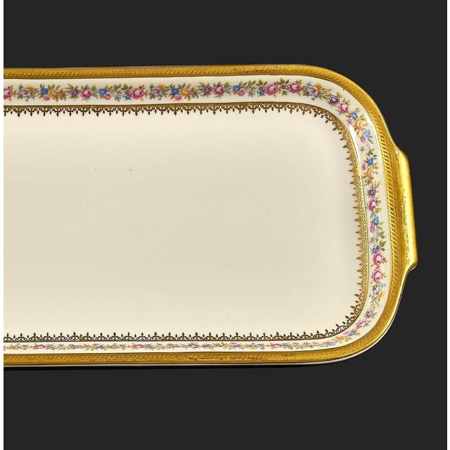 Decorated Porcelain Tray by Rosenthal, 1940s For Sale - Image 6 of 8
