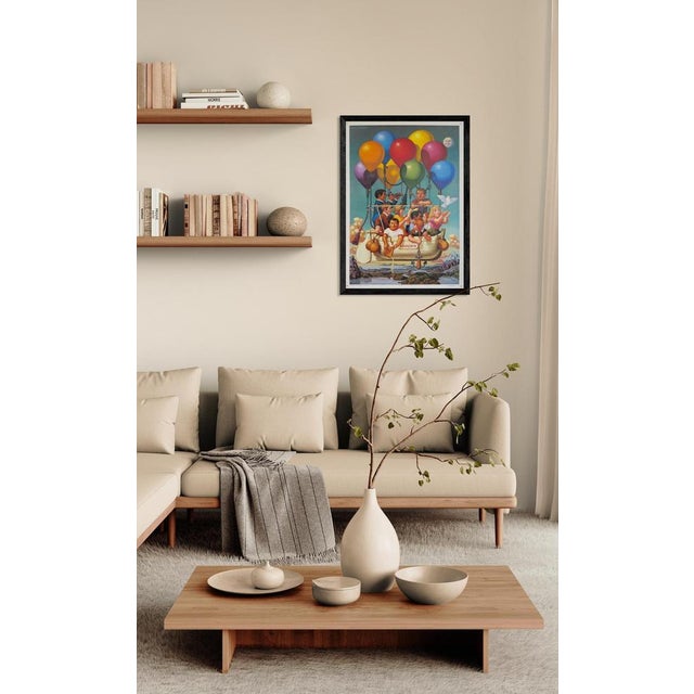 The piece this vibrant vintage poster from 1984, titled "pro europa," features a surrealist illustration by hans...