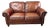 Natuzzi Maturità Italian Cognac Top Grain Leather Loveseat – Made in Italy For Sale