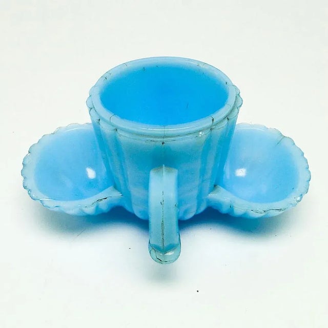 1930s Art Deco Cabaret for Spices from Fenton Glassworks, United Kingdom, 1930s For Sale - Image 5 of 7