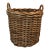 Large English Woven Wicker Log or Kindling Basket for the Fireplace Hearth For Sale