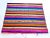 Offered is a vintage handwoven Guatemalan textile in brightly colored stripes with numerous joint bands of their jaspe...