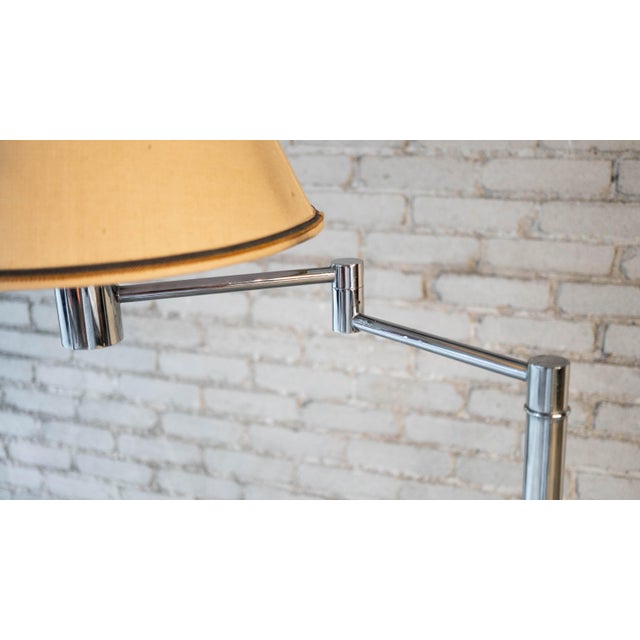 Vintage Casella Chrome Swing-Arm Floor Lamp For Sale In Boston - Image 6 of 18