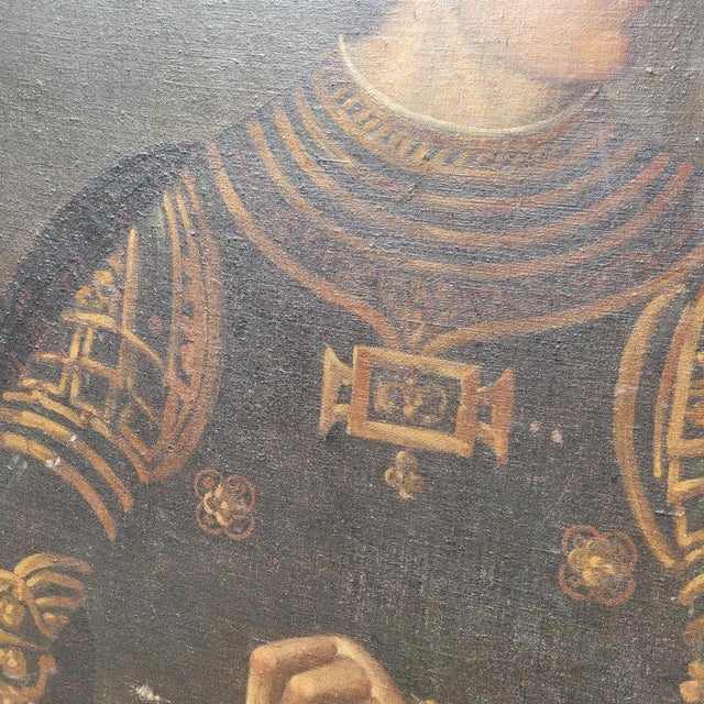 Italian Artist, Portrait of Emperor Caligula in Armor, 17th Century, Oil on Canvas For Sale - Image 7 of 18