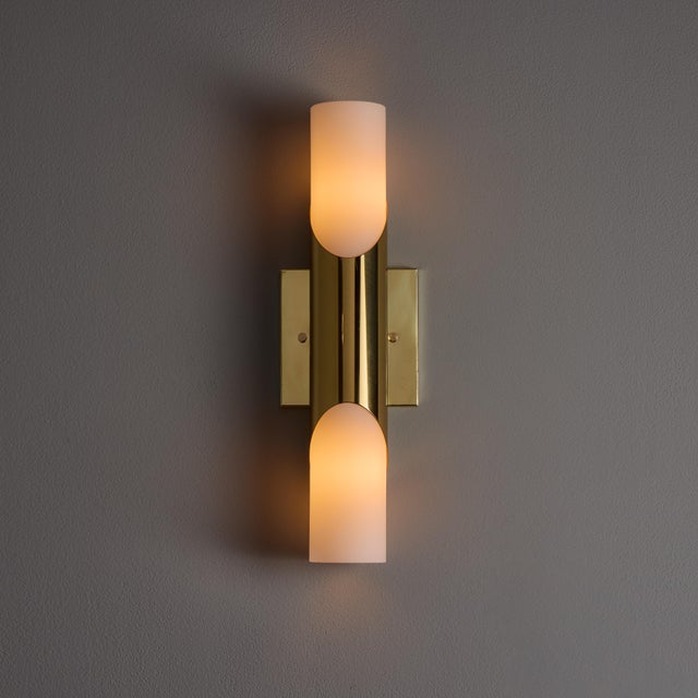 1960s Neuhaus Leuchten Glass and Brass Sconces by Rolf Krueger - a Pair For Sale - Image 17 of 18