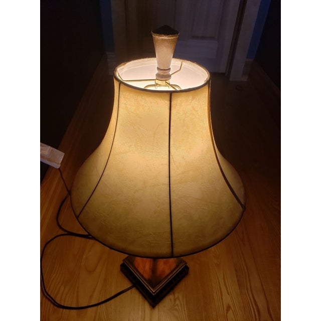 Ceramic 1980s Uttermost Table Lamp Night Light Vintage Coastal Boho Chic Hollywood Regency For Sale - Image 7 of 7