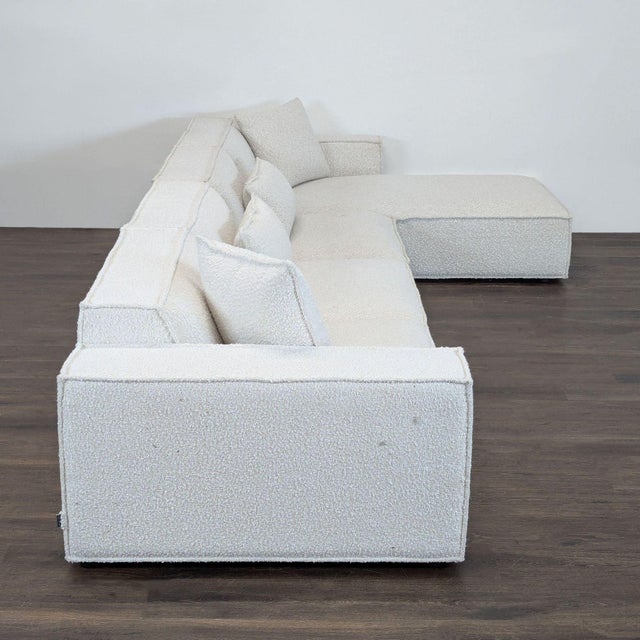 Modern Rove Concepts Porter Modern Boucle Sectional Sofa With Right Chaise For Sale - Image 3 of 7