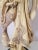 1960s Vintage 1960s Asian Hand Carved Alabaster Figurine W/ Four Footed Resin Base, From Italy For Sale - Image 5 of 13