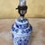 Vintage Blue & White Chinoiserie Porcelain Table Lamp With Double Happiness Symbol For Sale In Washington DC - Image 6 of 18