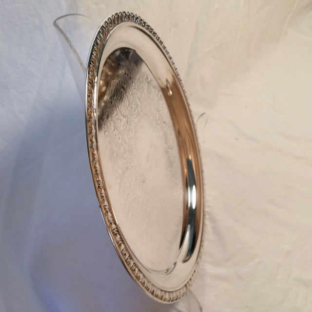 Sheffield Silver Co. 1975 Engraved April Fools Invitational Silver Plate Tray For Sale - Image 4 of 11