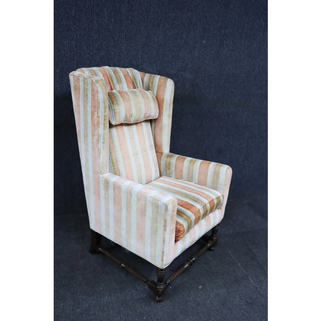 Mid 20th Century Ethan Allen Wingback Chairs- a Pair For Sale - Image 9 of 10