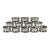 1960s Silver Plated Beaded Edge Napkin Holder Rings Polished - Set of 12 For Sale