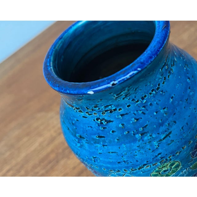 Mid-Century Modern Flower Design Pottery Vase by Aldo Londi for Bitossi, Italy, 1960s For Sale - Image 11 of 16