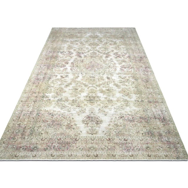 1940s 1940s Persian Kerman Rug For Sale - Image 5 of 7