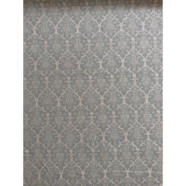 Schumacher Schumacher & Veere Grenney Burley Fabric in Blue 3 Yards Retails for $207/Yard For Sale - Image 4 of 5